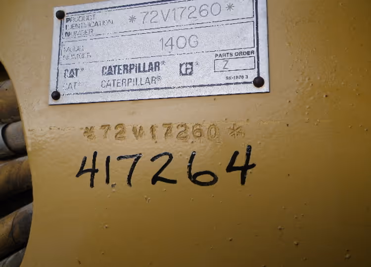 Cat 140G 72V17260
