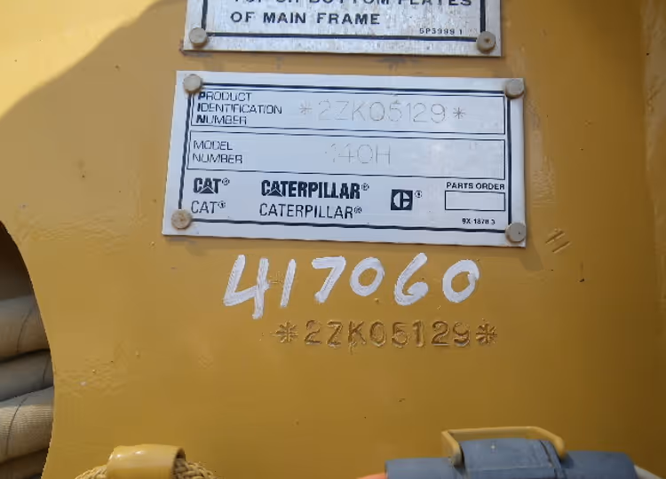 Cat 140H 2ZK05129