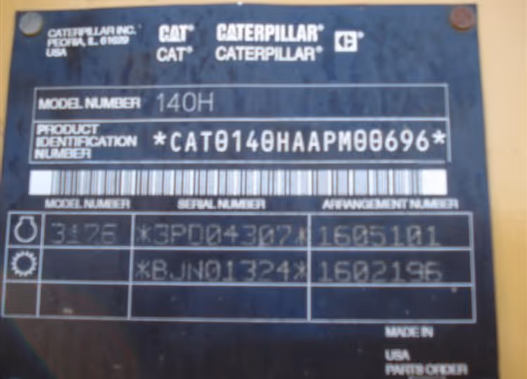 Cat 140H APM00696