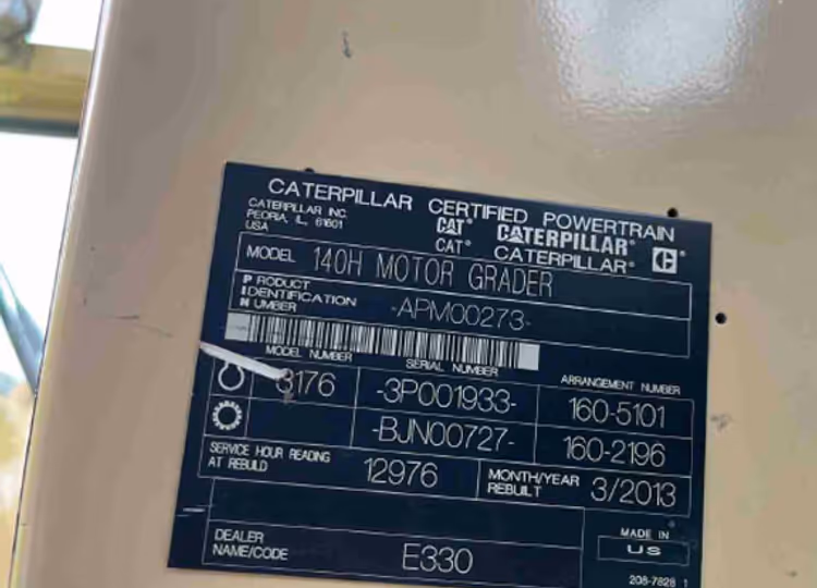 Caterpillar 140H APM00273