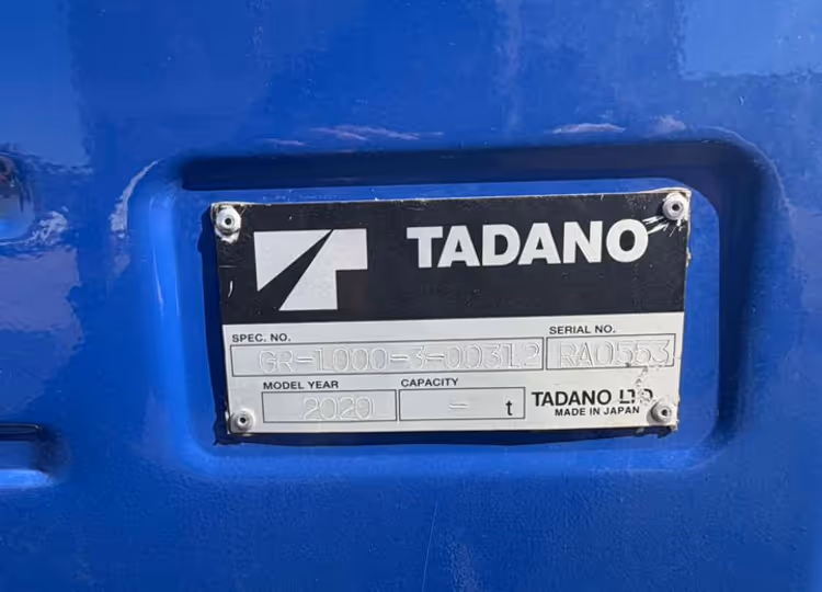 Tadano GR-1000XL-3 RA0553
