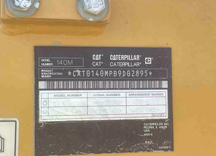 Caterpillar 140M B9D02895