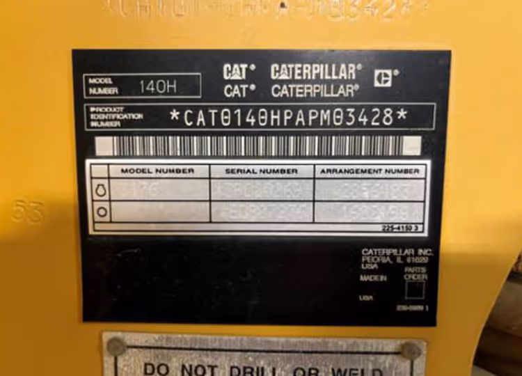 Caterpillar 140HNA APM03428