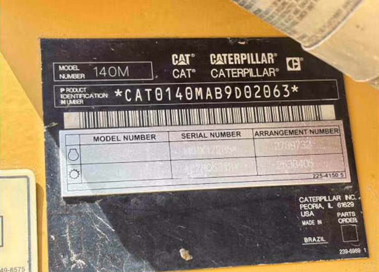 Caterpillar 140M B9D02063