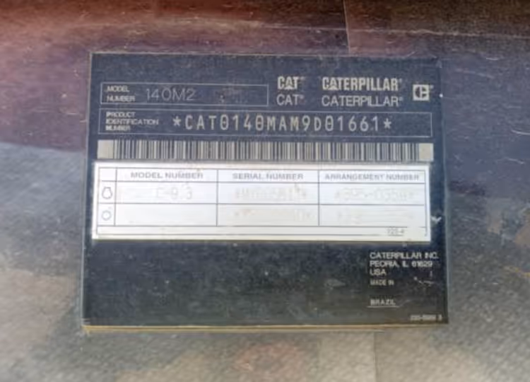 Caterpillar 140M2 M9D01661