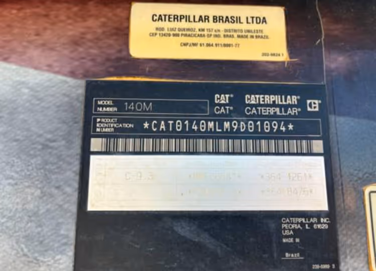 Caterpillar 140M2 M9D01094