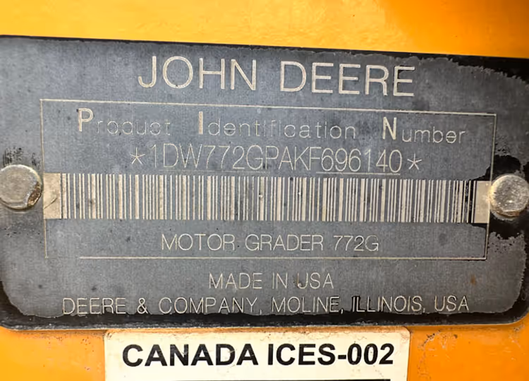 John Deere 772GP 1DW772GPAKF696140