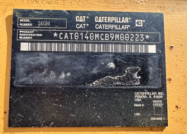 Caterpillar 140M B9M00223