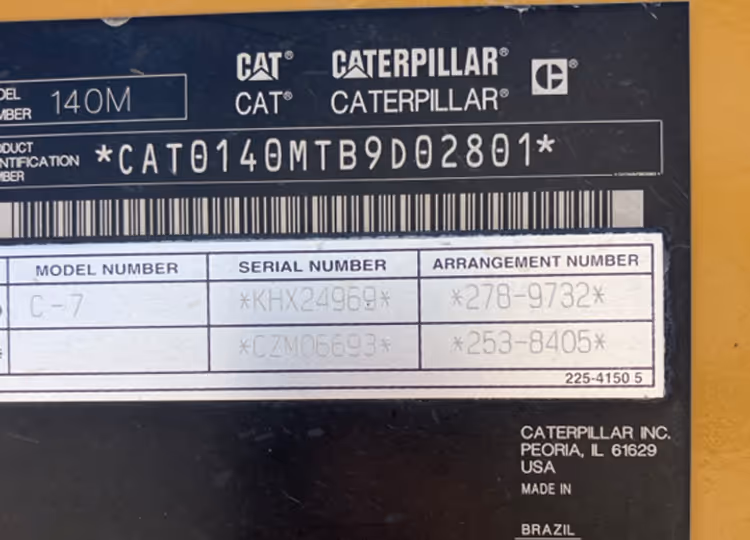 Caterpillar 140M B9D02801