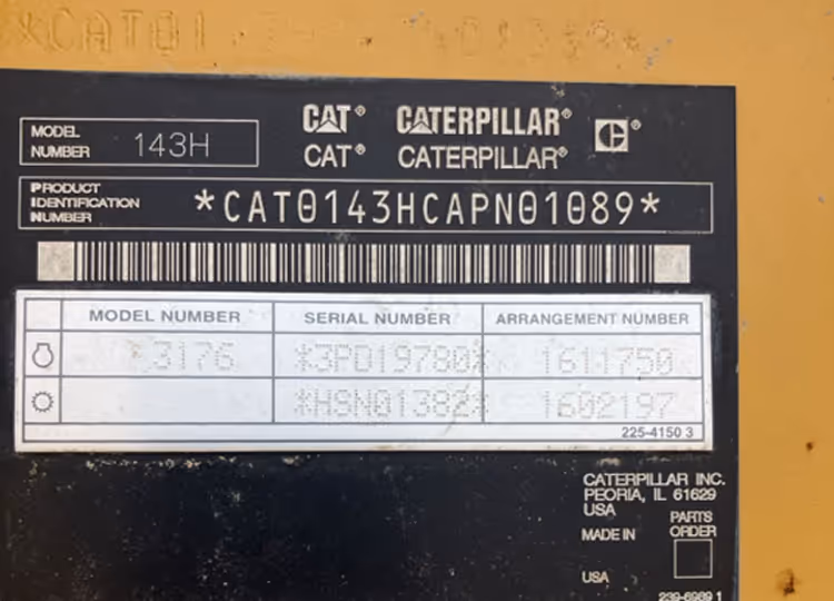 Caterpillar 143H APN01089
