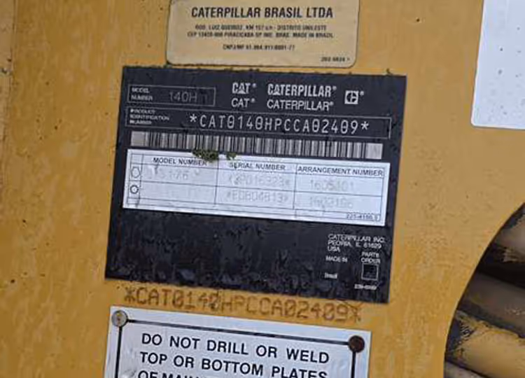 Caterpillar 140H CCA02409