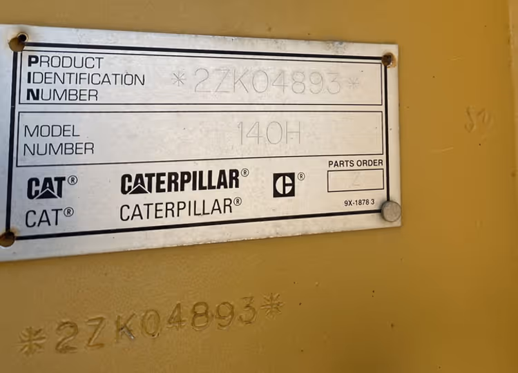 Caterpillar 140H 2ZK04893