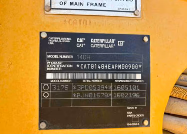 Caterpillar 140H APM00900