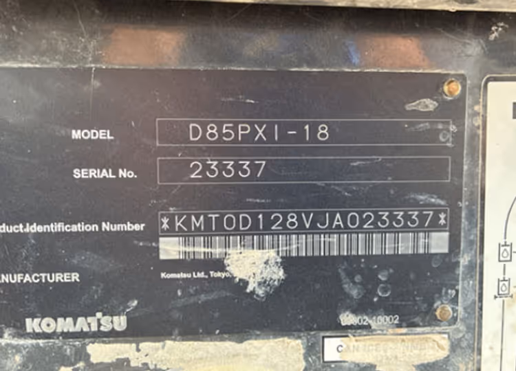 Komatsu D85PXI-18 KMT0D128VJA023337
