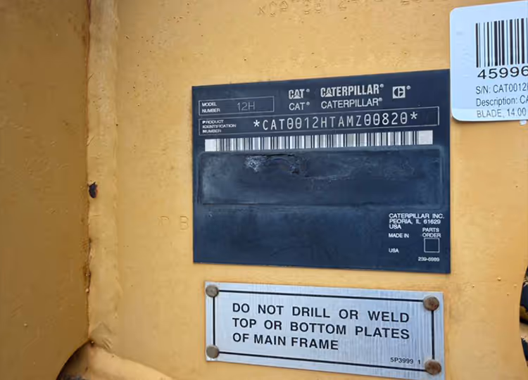 Caterpillar 12H AMZ00820