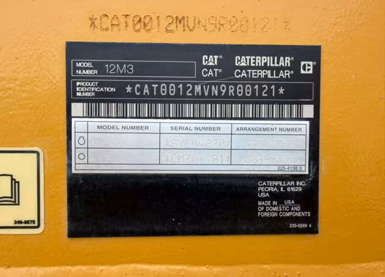Caterpillar 12M3 N9R00121