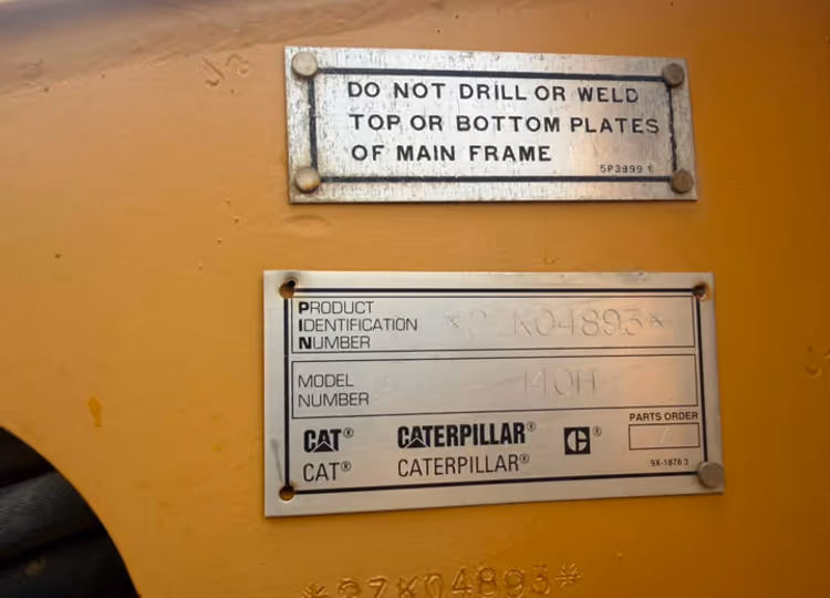 Caterpillar 140H 2ZK04893