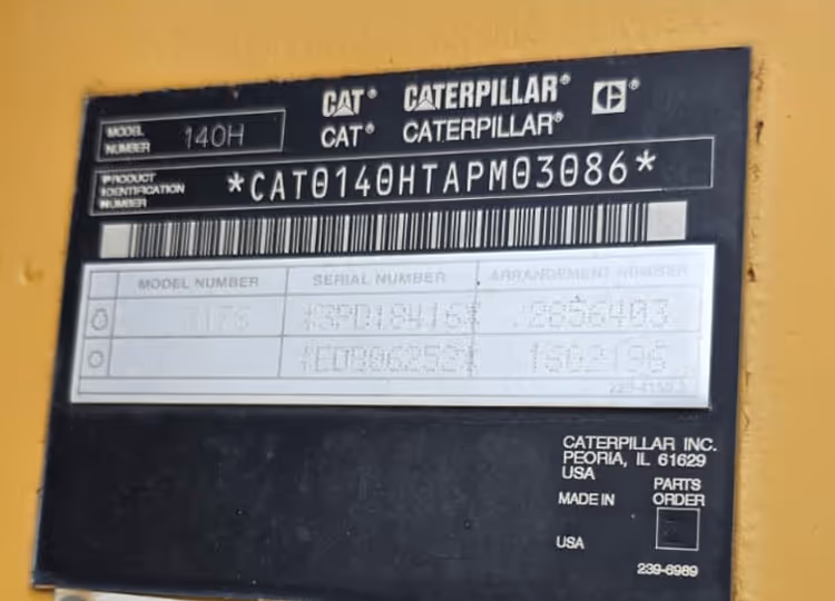 Caterpillar 140H APM03086