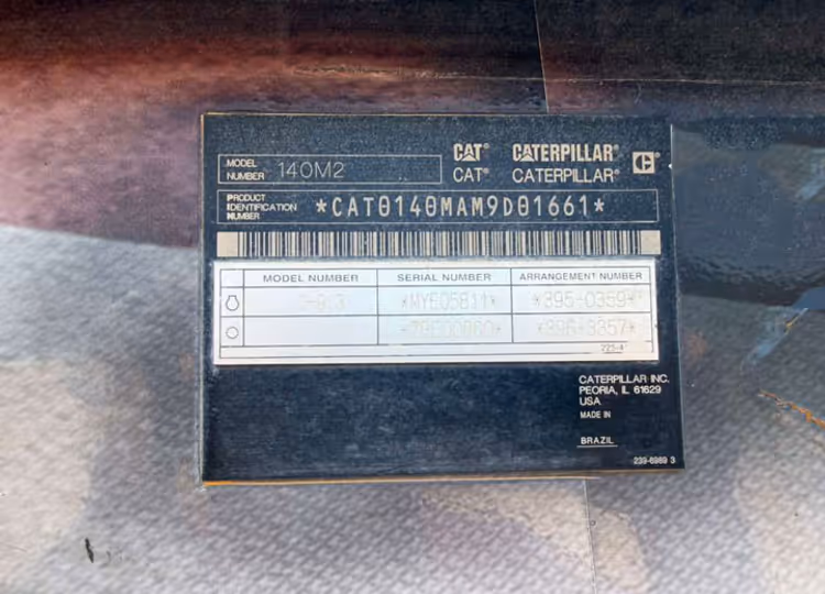 Caterpillar 140M2 M9D01661