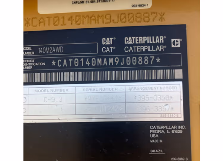 Caterpillar 140M2AWD M9J00887