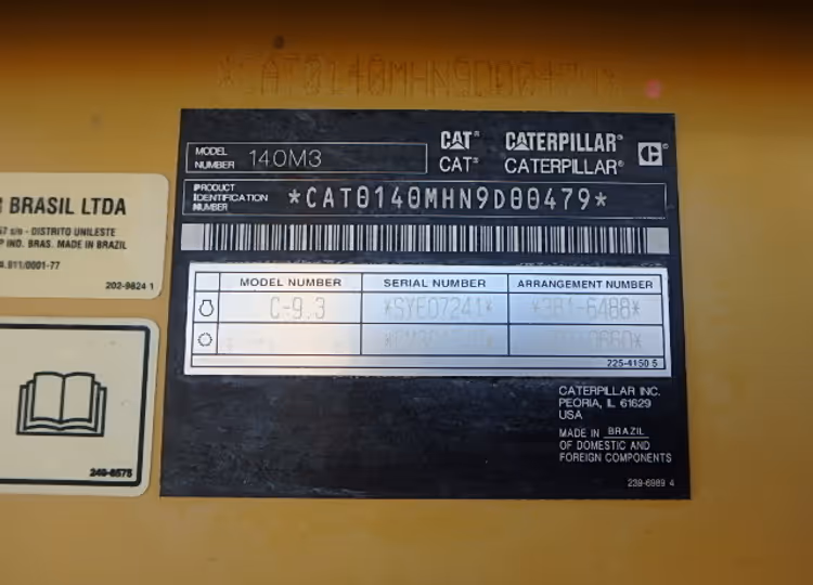 Caterpillar 140M3 N9D00479