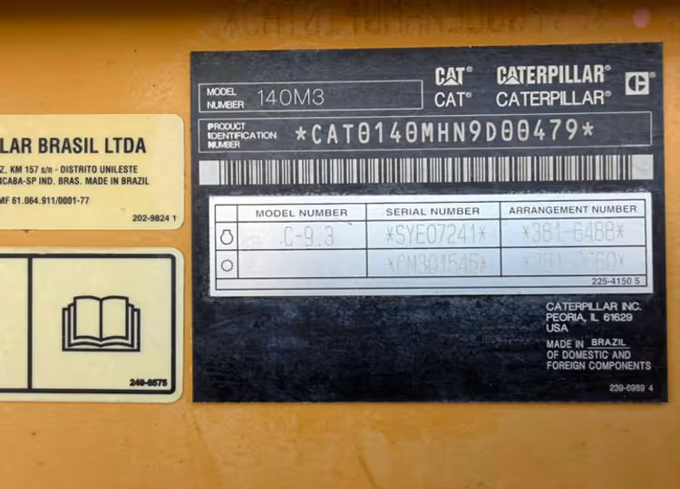 Caterpillar 140M3 N9D00479