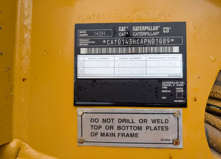 Caterpillar 143H APN01089