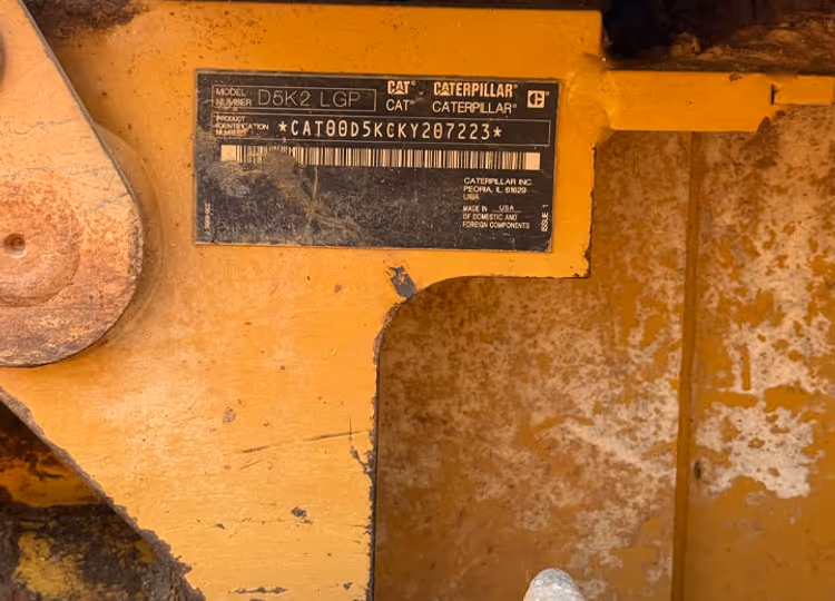 Caterpillar D5K2LGP AR KY207223