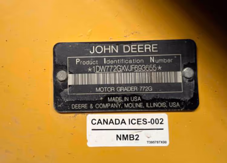 John Deere 772G 1DW772GXVJF693655