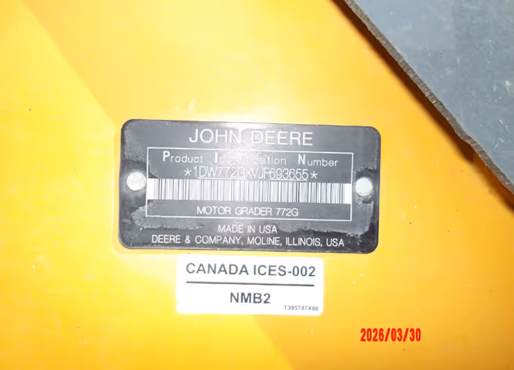 John Deere 772G 1DW772GXVJF693655
