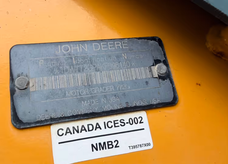 John Deere 772GP 1DW772GPAKF696140
