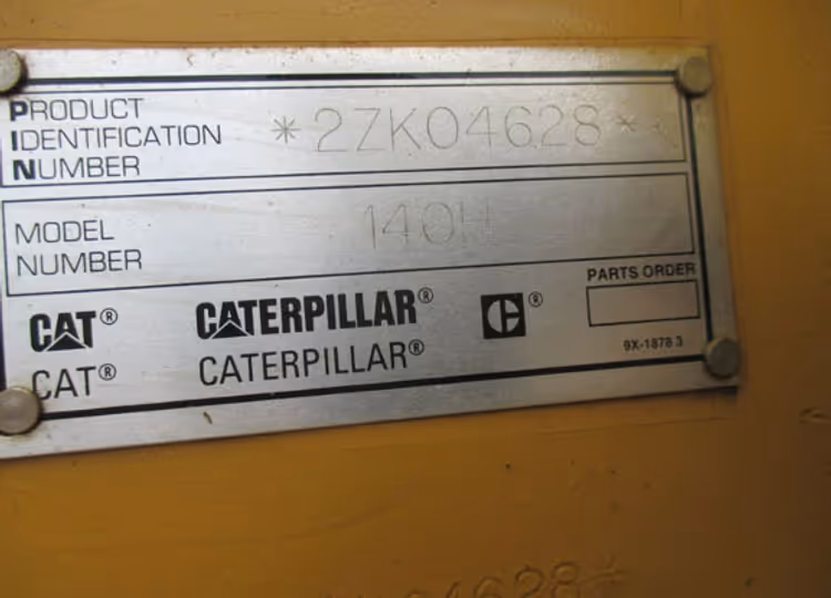 Cat 140H 02ZK04682