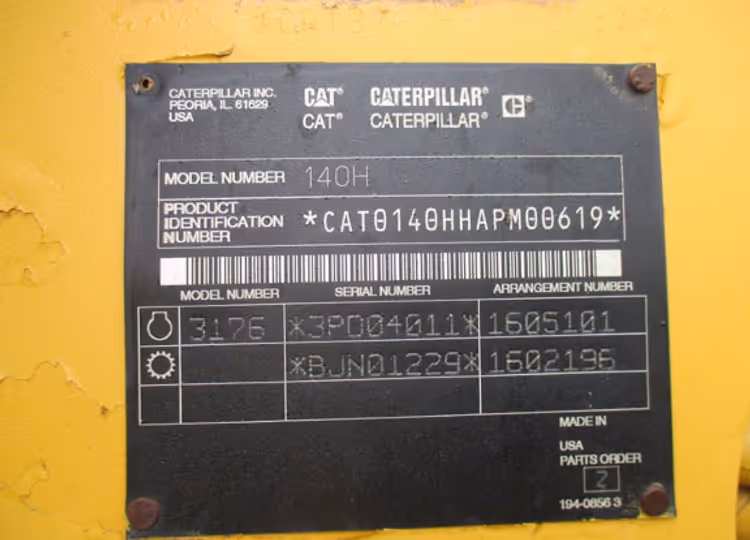Cat 140H APM00619